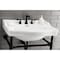 Fauceture VPB3308B Victorian 30" x 22" Ceramic Console Sink Top, White VPB3308B - alternate 2